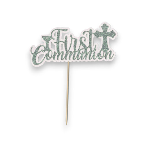 Picture of FIRST COMMUNION CHALISE CAKE TOPPER SILVER